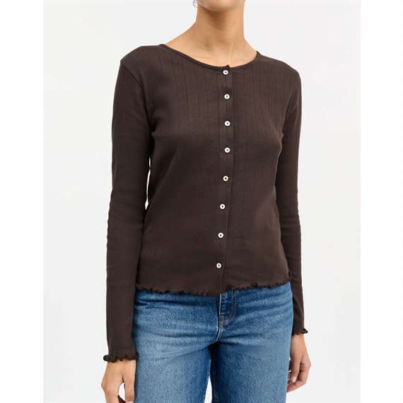 Skall Studio Edie Cardigan, Dark Brown
